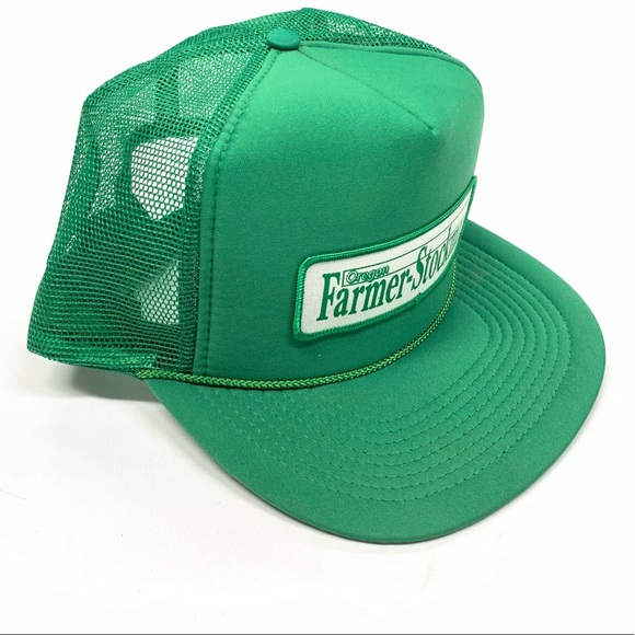 VTG 90s Oregon Farmer-Stockman Big Patch Mesh Hat - Picture 2 of 6